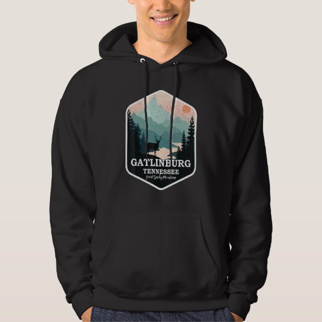 Gatlinburg Tennessee Great Smoky Mountains Hiking  Hoodie (Front)