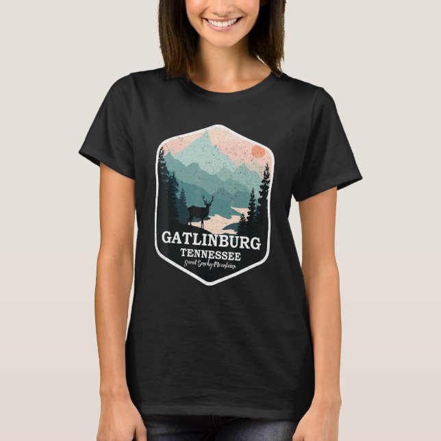 Gatlinburg Tennessee Great Smoky Mountains Hiking  T-Shirt (Front)