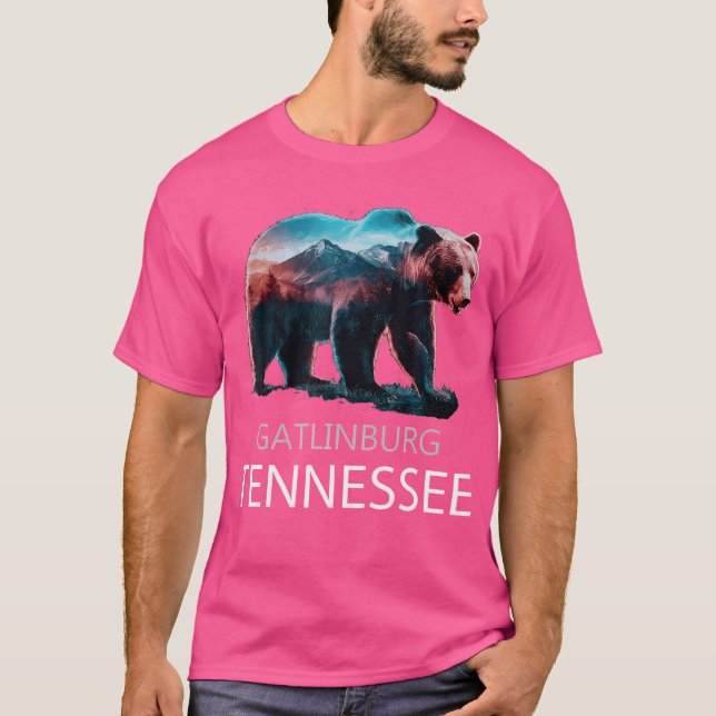 Gatlinburg Tennessee Mountains Bear Usa Hiking Sou T-Shirt (Front)