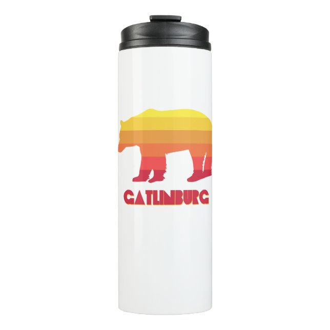 Gatlinburg Tennessee Rainbow Bear Thermal Tumbler (Front)