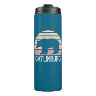 Gatlinburg Tennessee Retro Bear Thermal Tumbler