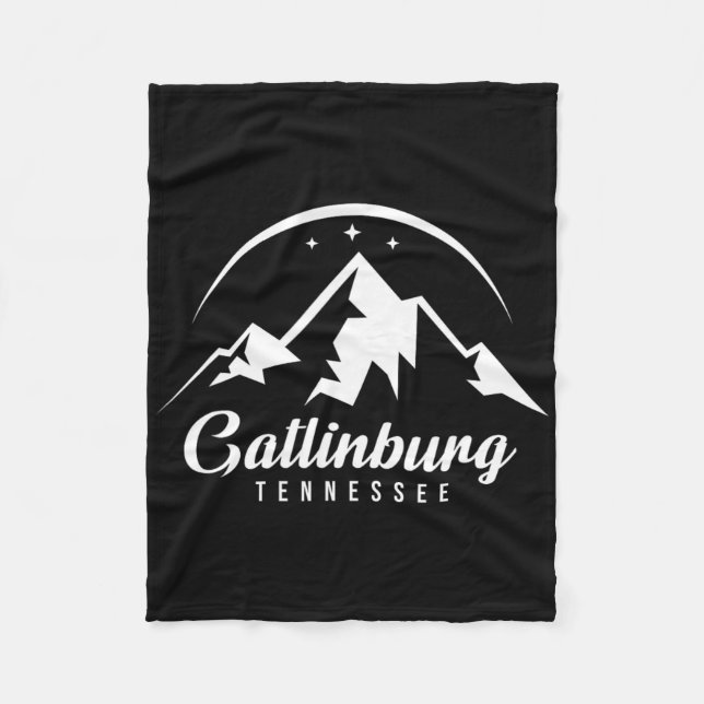 Gatlinburg Tennessee Ski Resort Skiing Snowboardin Fleece Blanket (Front)