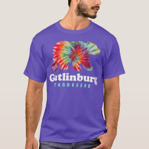 Gatlinburg Tennessee Tie Dye Bear Great Smoky Moun T-Shirt