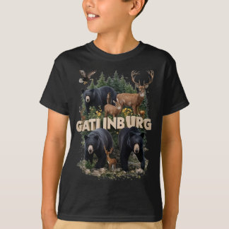 Gatlinburg Wildlife Collage T-Shirt