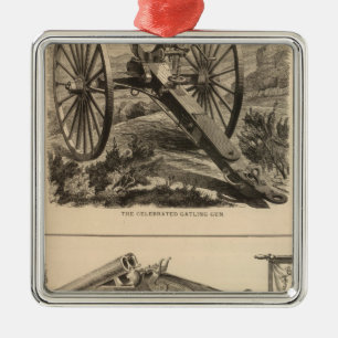 Gatling Gun Company Schuyler, Hartley and Graham Metal Tree Decoration