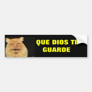 Gato - Que Dios Ti Guarde (May God Watch Over You) Bumper Sticker