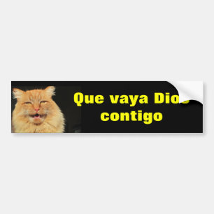 Gato - Que Vaya Dios Contigo (May God Go With You) Bumper Sticker