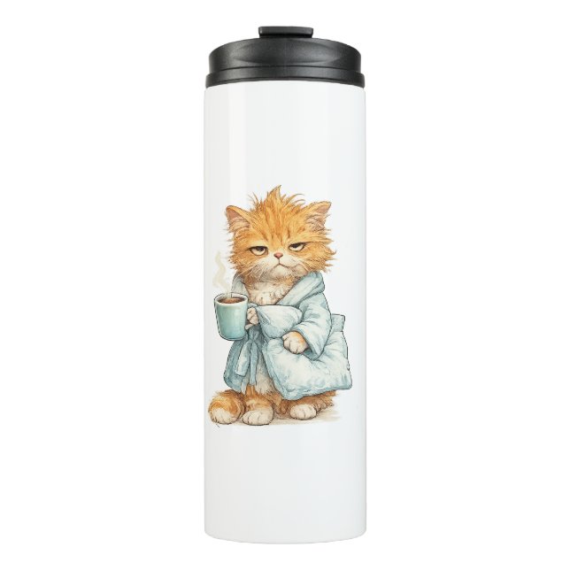 gato triunfador thermal tumbler (Front)