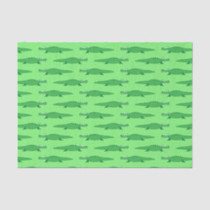 Gator Alligator Crocodile Kids 1st Birthday Party Tissue Paper
