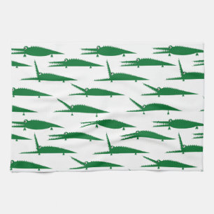 Gator Chomp Alligator Reptile Tea Towel