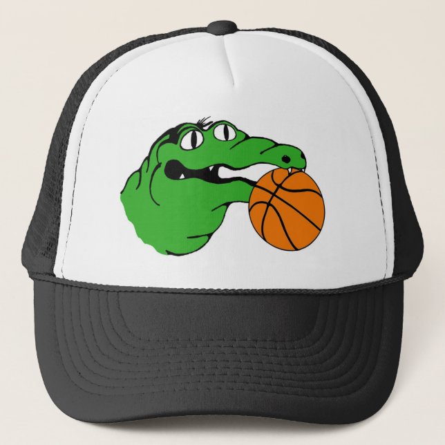 Gator Gear BASKETBALL No Words Trucker Hat (Front)
