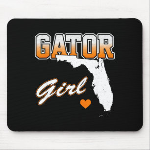 Gator Girl Florida Heart Map Souvenir Gift For Wom Mouse Mat