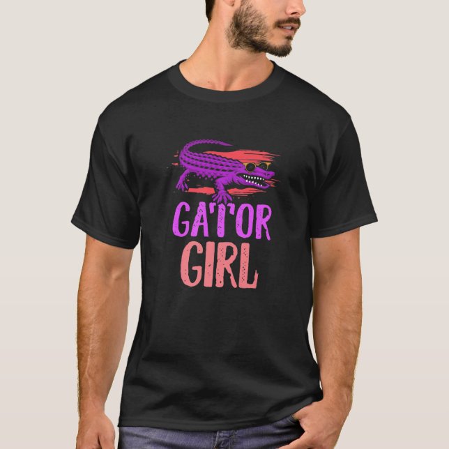Gator Girl for Women Crocodile  Girls T-Shirt (Front)