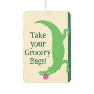 Gator Grocery Bag Reminder Car Air Freshener