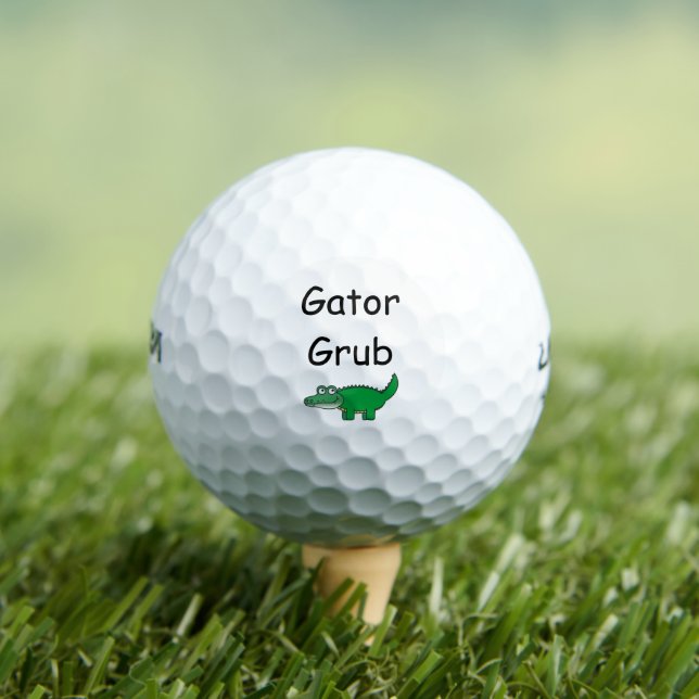 Gator Grub Alligator Crocodile Food Golf Balls (Insitu Tee)