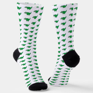 Gator Grub Green Alligator Pattern Socks