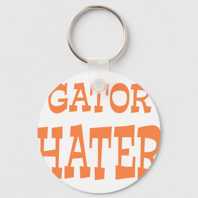 Gator Hater Burnt Orange design Key Ring (Front)