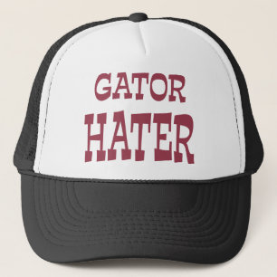 Gator Hater Maroon apparel design Trucker Hat