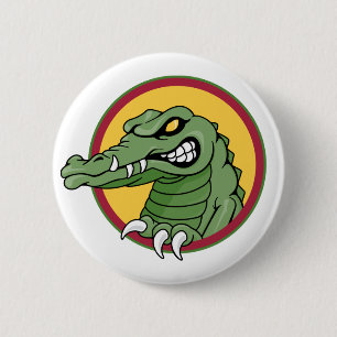 Gator Mascot 6 Cm Round Badge