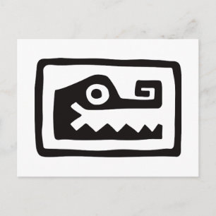 Gator, Mexican hieroglyph(Maya) Postcard