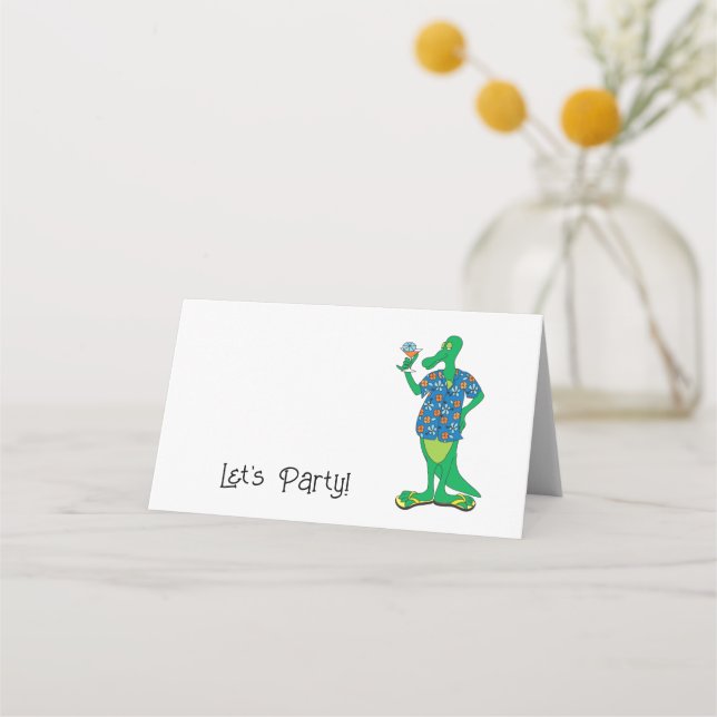 Gator Party Place Card (Front)