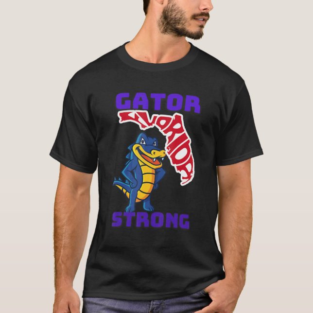 Gator Strong Florida Alligator Crocodile Zoo Anima T-Shirt (Front)