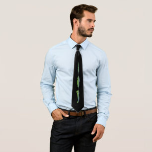 Gator Swimming on a Black Bayou Tie