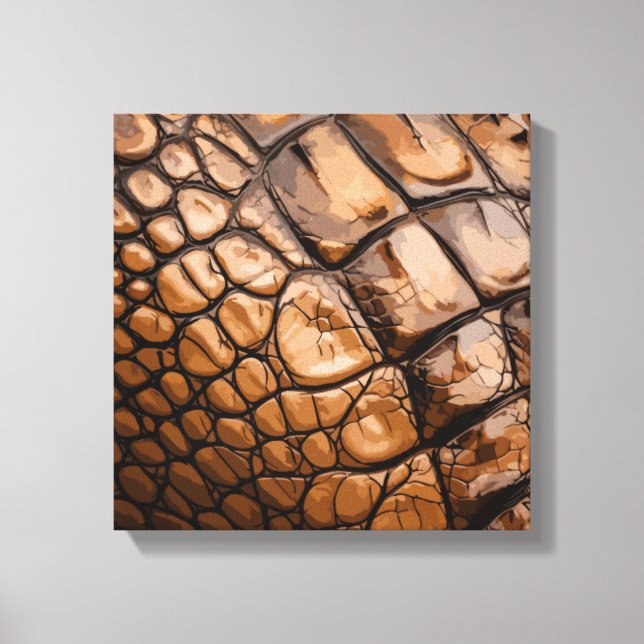 Gator Texture Canvas Print (Front)