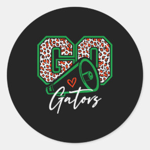 Gatorr Name Team Go Back To School Heart For Men W Classic Round Sticker
