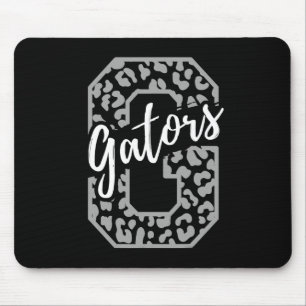 Gators Mascot School Sports Fan Team Spirit Heart Mouse Mat