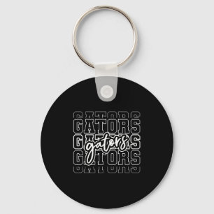 Gators Name Team Backto School Heart For Men Women Key Ring