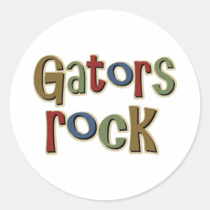 Gators Rock Classic Round Sticker