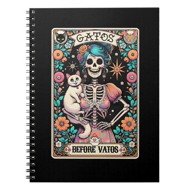 Gatos Before Vatos Tarot Card Notebook Collection (Front)