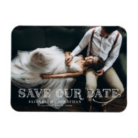 Gatsby Art Deco Lettering Photo Save the Date