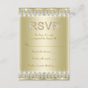 Gatsby Art Deco Roaring 20's RSVP Card