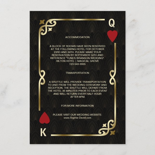 Gatsby Casino Las Vegas Poker Accommodation Enclosure Card (Front)