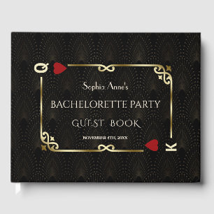 Gatsby Casino Las Vegas Poker Bachelorette Party Guest Book
