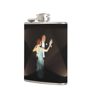 Gatsby Couple Hip Flask