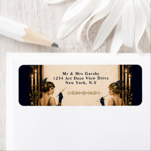 Gatsby flapper girls 1920's theme wedding editable