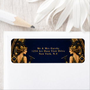 Gatsby flapper girls elegant theme wedding 