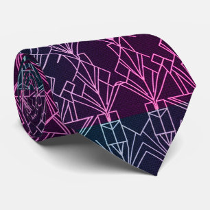 Gatsby Gold Art Deco  Tie