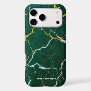 Gatsby’s Emerald: Art Deco Marble & Gilded Vein Ca