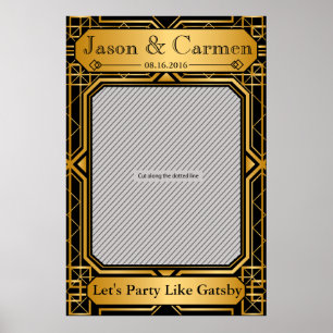 Gatsby Wedding Prop Poster for Photo Booth