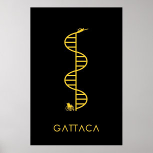 GATTACA  Black Poster