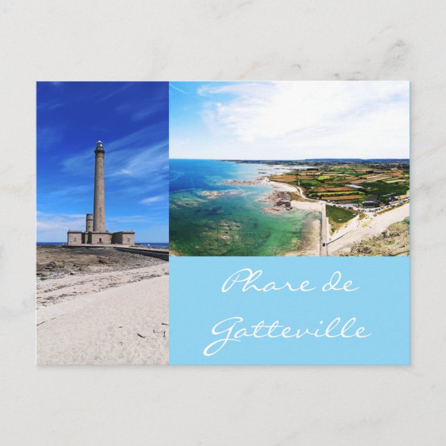 Gatteville Normandie France Lighthouse Postcard (Front)