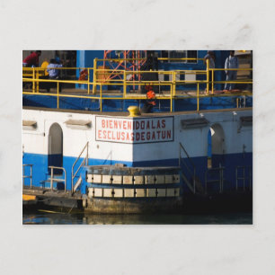 Gatun Locks 3 Postcard
