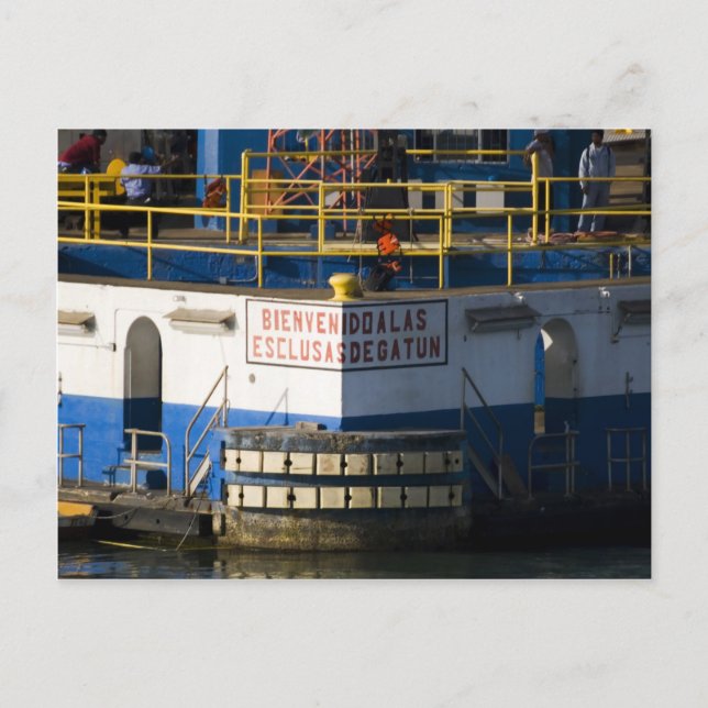 Gatun Locks 3 Postcard (Front)