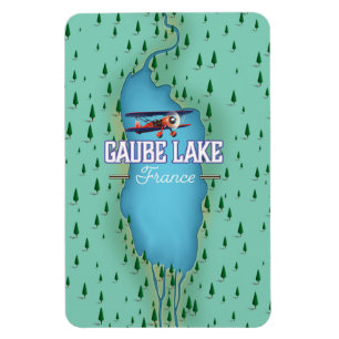 Gaube Lake France vintage travel poster Magnet