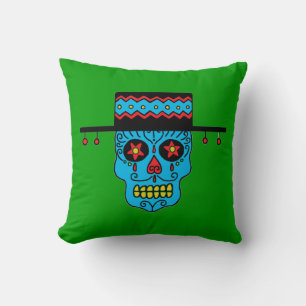 Gaucho Sugar Skull Cushion
