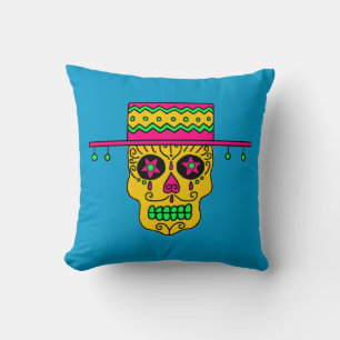 Gaucho Sugar Skull Cushion